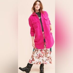 RD Style Eva Long Boucle Shacket